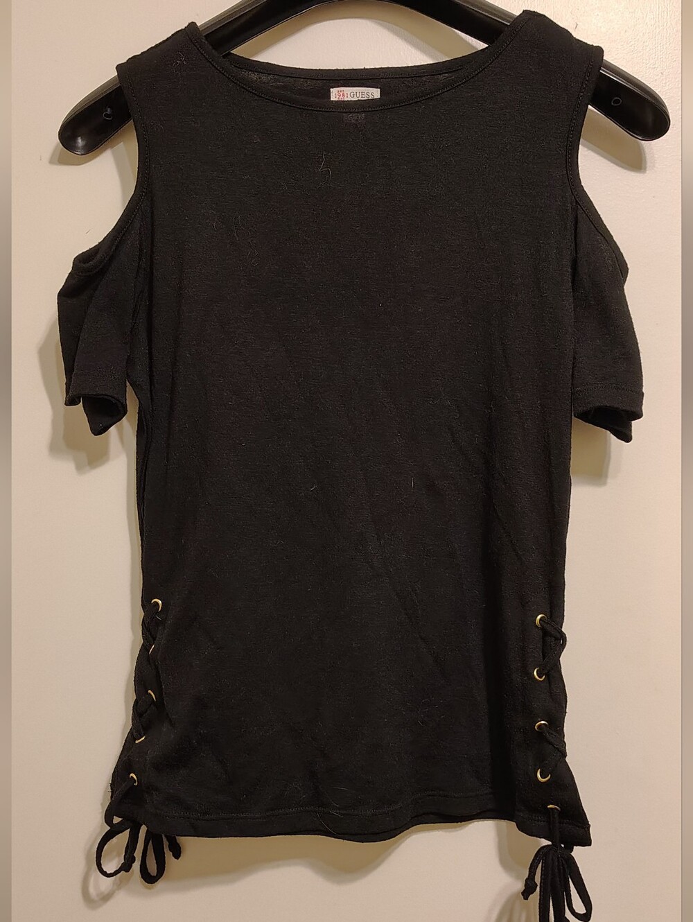 Guess Open Shoulder Tie Top